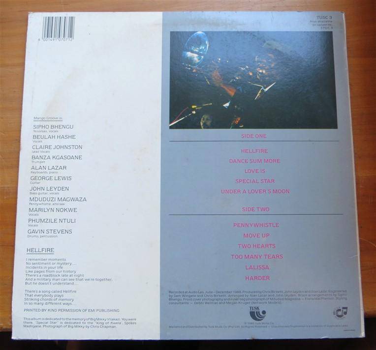 Mango Groove - Vintage Vinyl LP VG