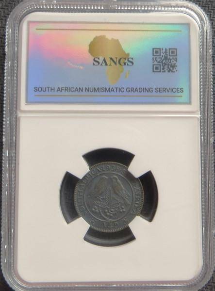 1938 SA Union 1/4d Quarter Penny XF45 Graded