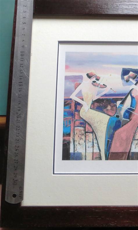 Seriolithograph titled "Andante" by the Korean artist Charles Lee