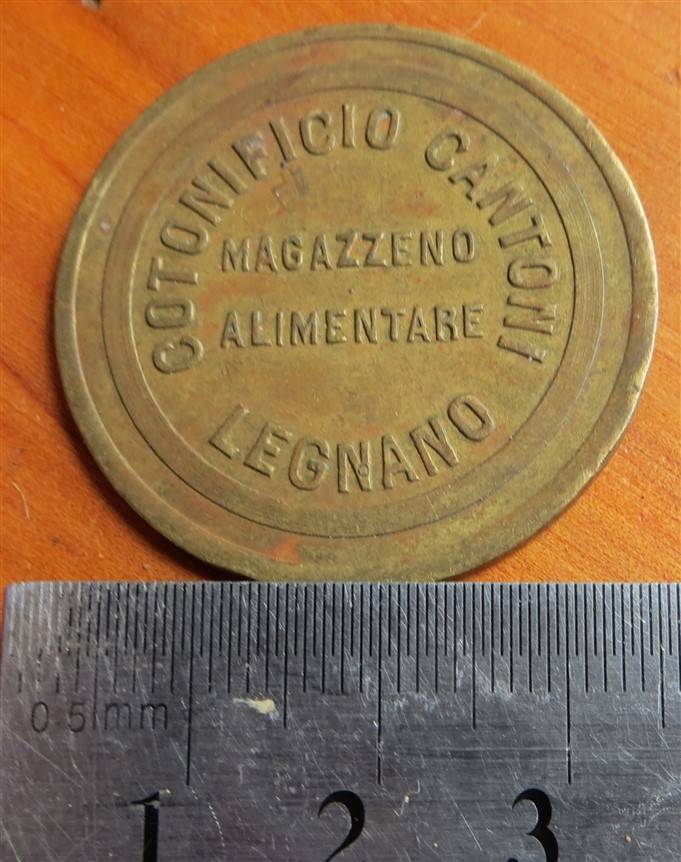 5 Lire Magazzino Alimentari Cotonificio Cantoni Token