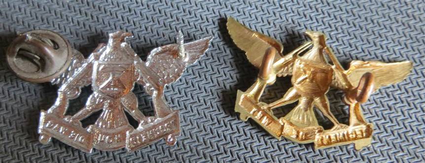 De Wet Regiment Collar Badges - 1st & 2nd Issue