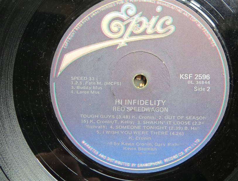Reo Speedwagon - Hi Infidelity - Vinyl LP - VG