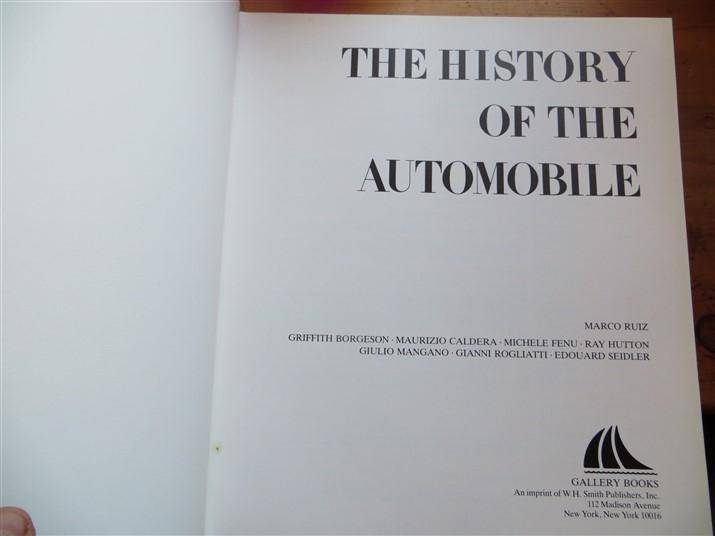 History of the Automobile - Large Hardcover - Marco Rutz