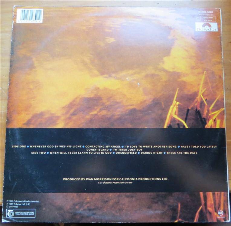 Van Morrison - Avalon Sunset  - Vintage Vinyl LP VG