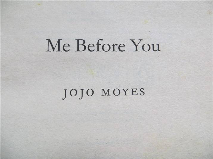 jojo moyes - me before you - foxing present