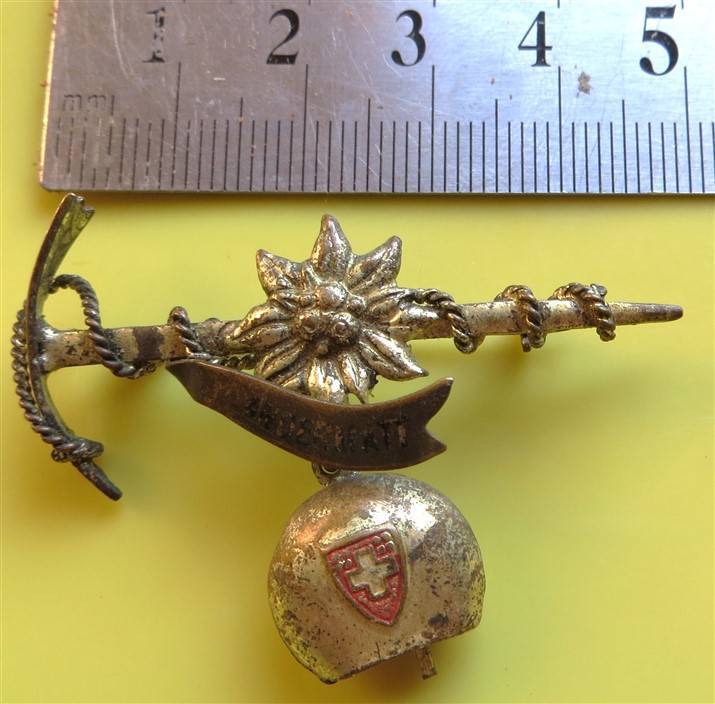 Vintage Swiss Mountaineering Badge