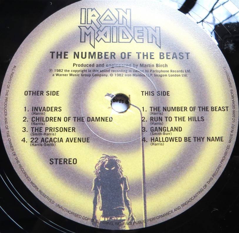 Iron Maiden - The Number Of The Beast Vinyl LP - VG