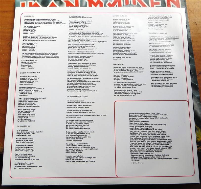Iron Maiden - The Number Of The Beast Vinyl LP - VG