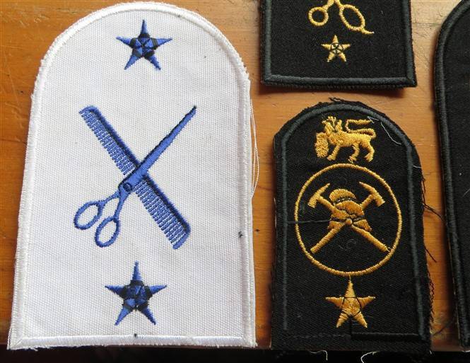 7 x SA Navy Embroidered Badges
