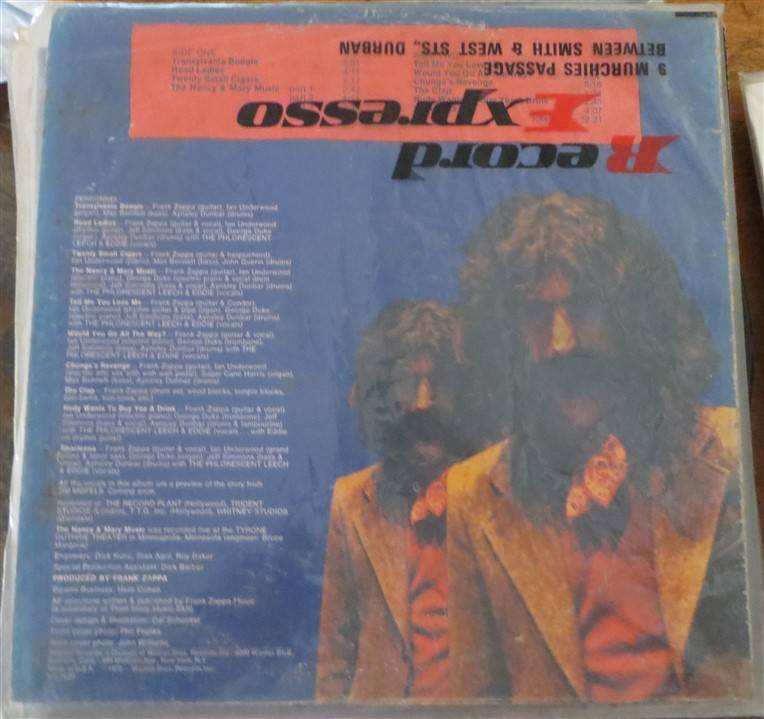 Frank Zappa - Chunga's Revenge Vinyl LP VG/Cover poor