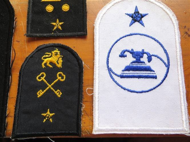 7 x SA Navy Embroidered Badges