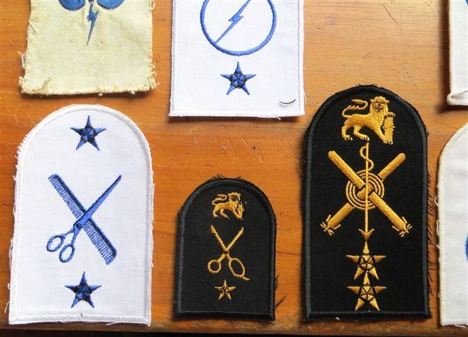 9 x SA Navy Embroidered Badges