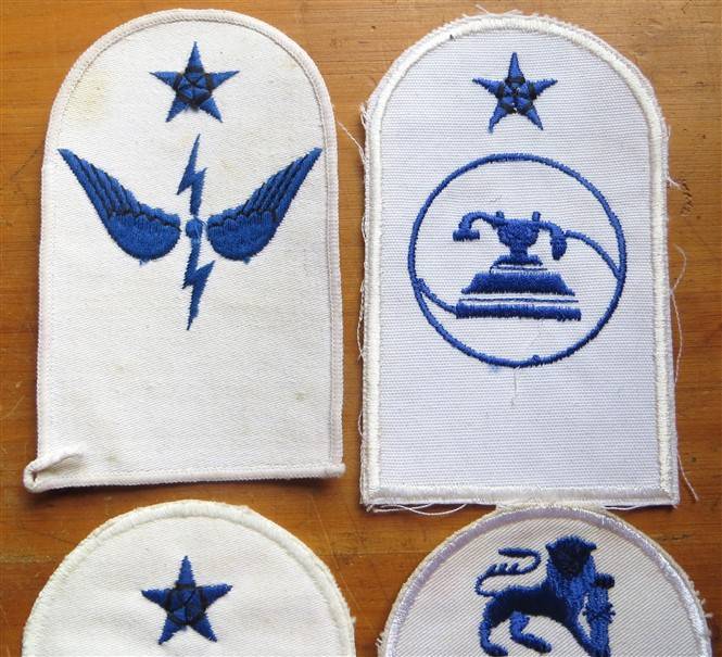 9 x SA Navy Embroidered Badges