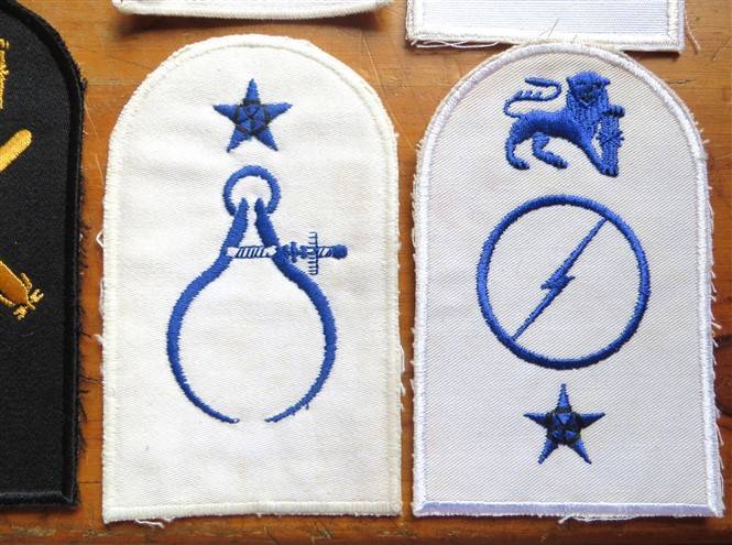9 x SA Navy Embroidered Badges