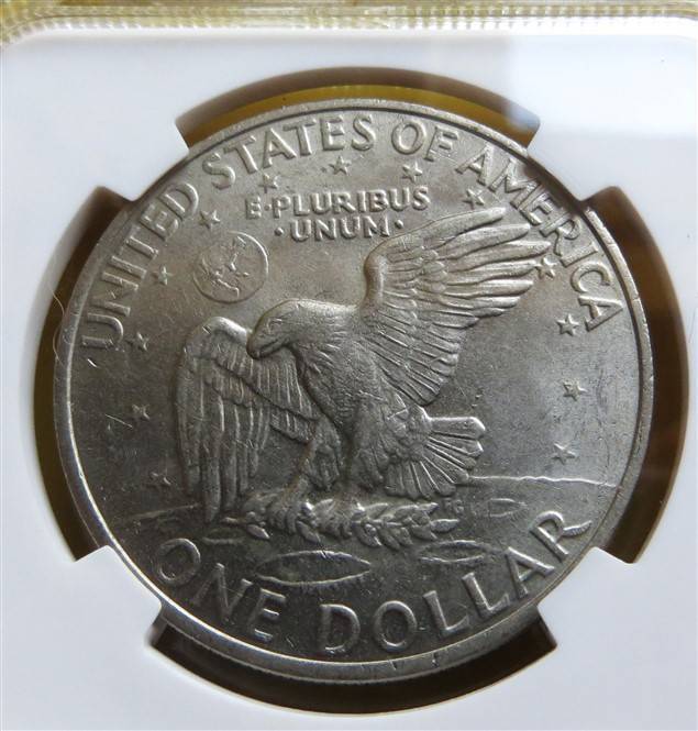 US 1972 Eisenhower $1 Dollar SANGS AU50