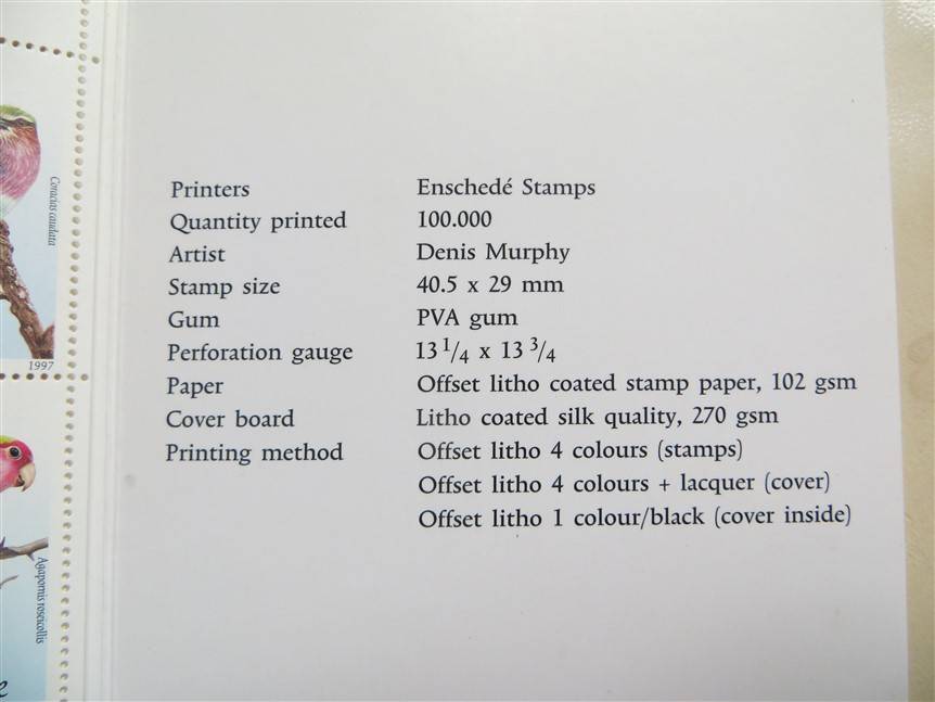 Namibia 18 Stamp Booklet
