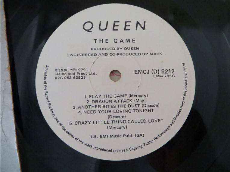 Queen - The Game Vinyl LP VG/Cover poor