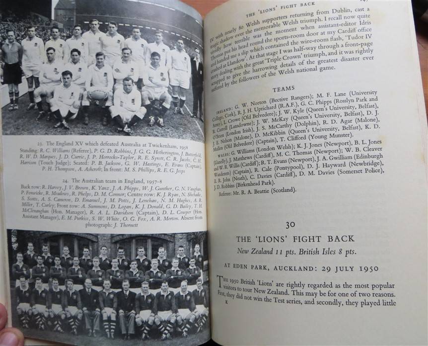 Great Rugger Matches - J.B.G Thomas 1960 - hardcover