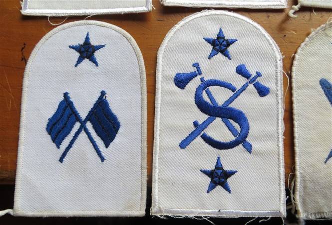 7 x SA Navy Embroidered Badges