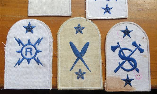 5 x SA Navy Embroidered Badges