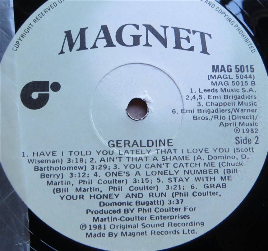 Geraldine -  Vinyl VG / Cover VG