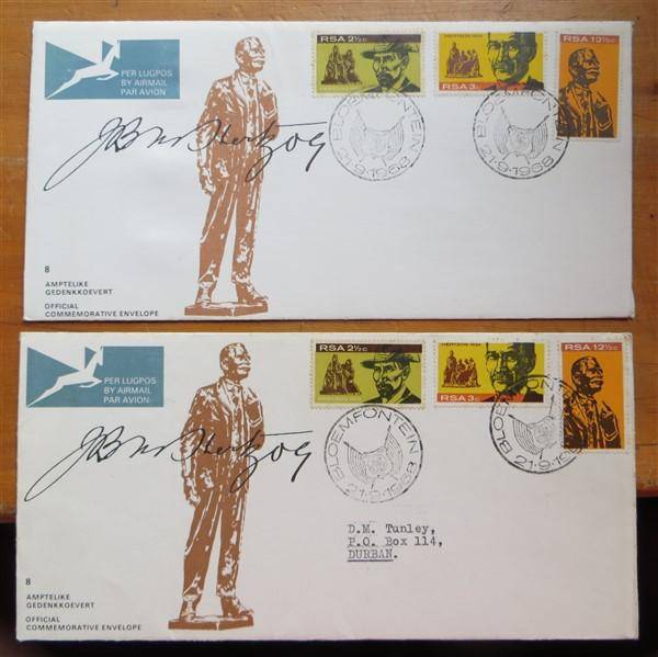 Early RSA No.8 Hertzog Covers - Addressed & Unaddressed