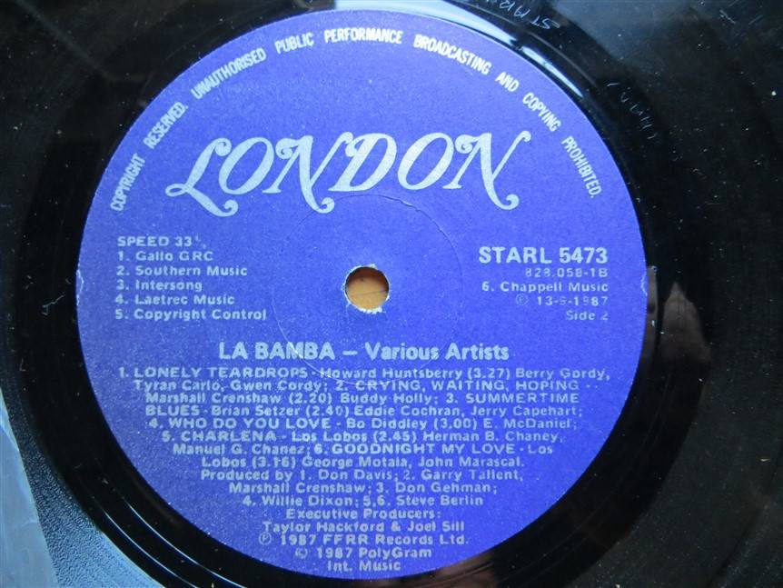 La Bamba  -  Vinyl VG / Cover VG