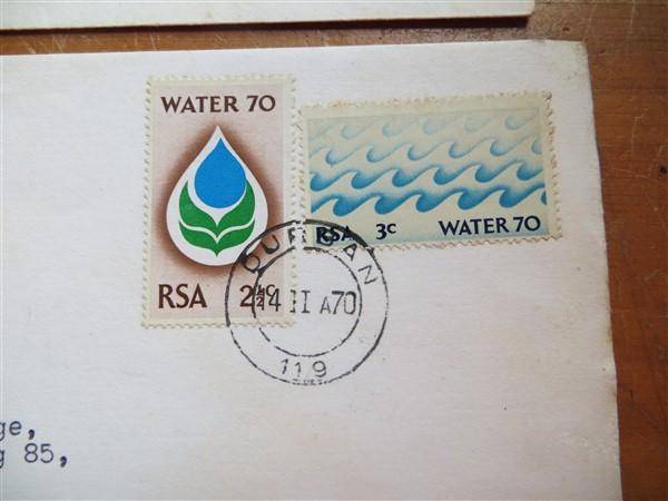 2 x 1970 RSA Covers Water FDC  - 1 Bid for both