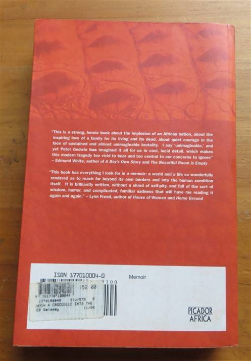 When a Crocodile eats the Sun - Peter Godwin - foxing present