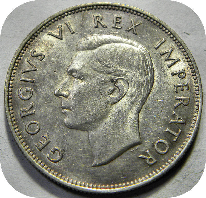 Top Grade SA Union:  Lustrous 1942 Halfcrown in A/UNC!