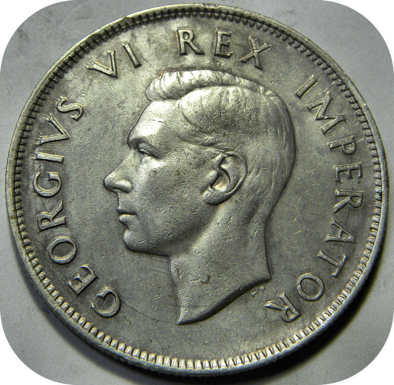 Error SA Union:  1942 Die Crack Halfcrown below R300!