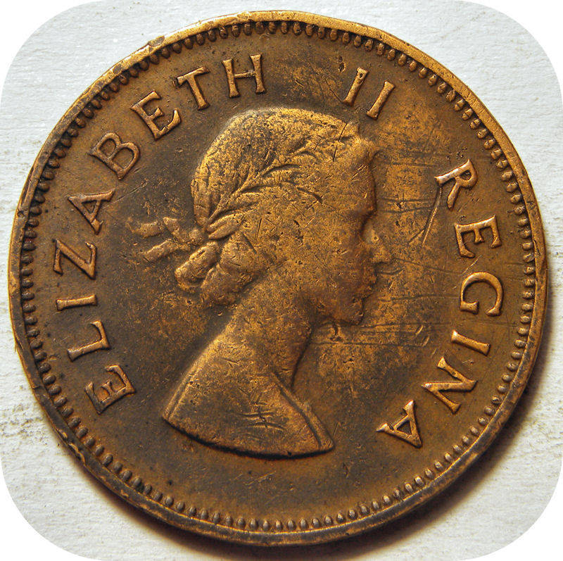 The scarce 1954 Half penny 1/2d below R100!
