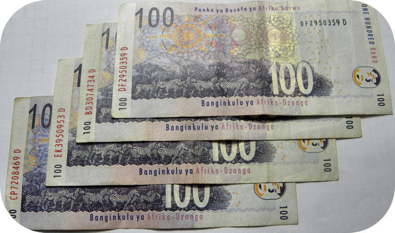 RSA notes: VF grade 5 x Gill Marcus R100 notes. Bid per note.