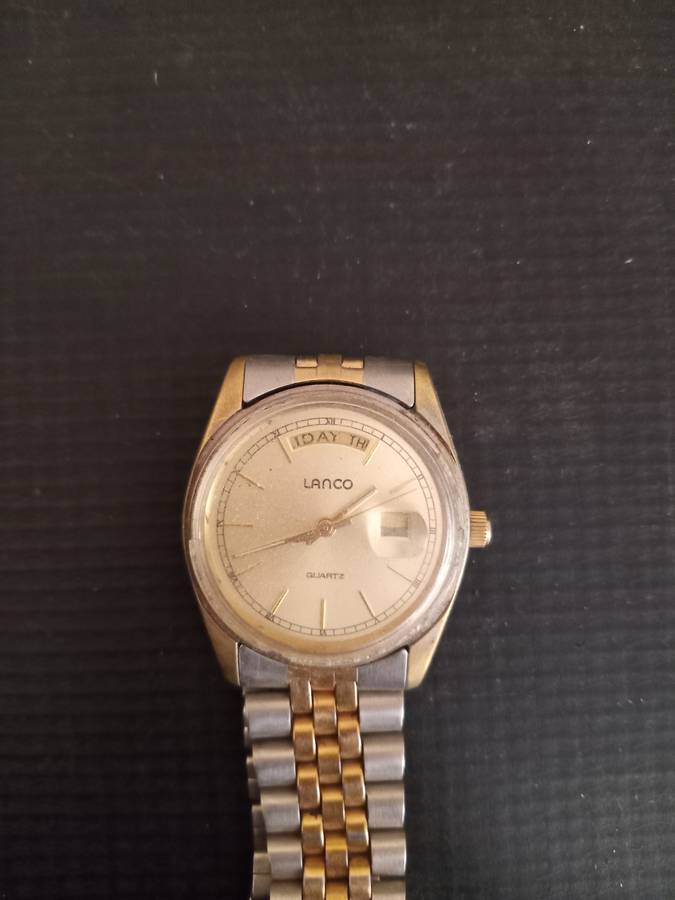 Lanco Day Date Men's Wrist watch. Spares or Restoration