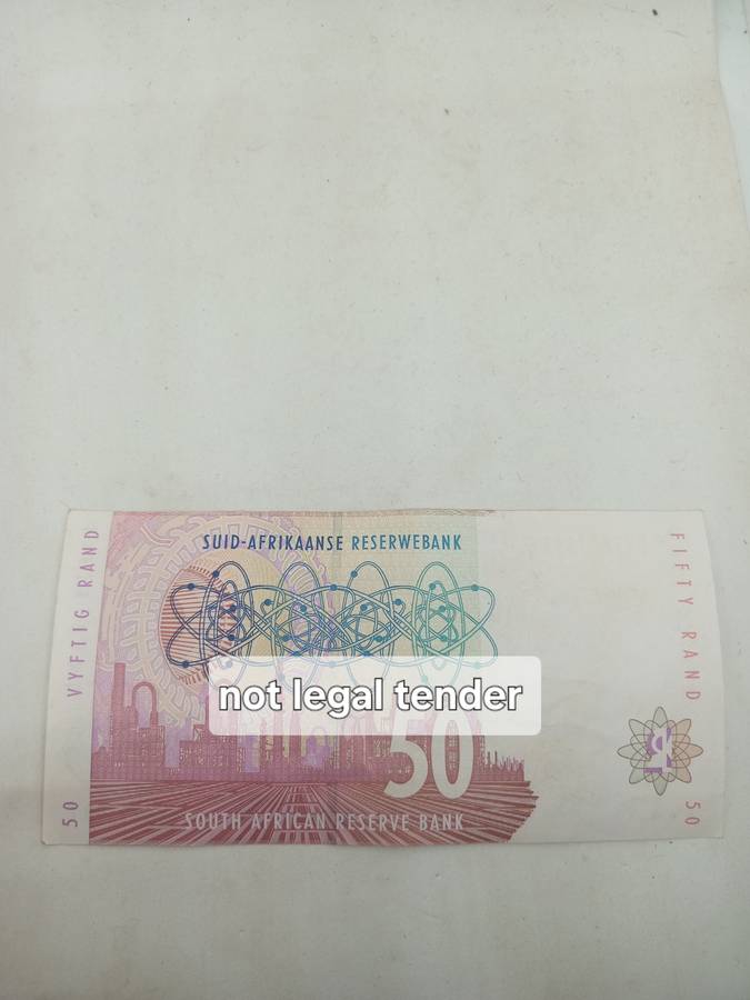 C Stals 2nd issue Fifty Rand  Banknote. (DM)