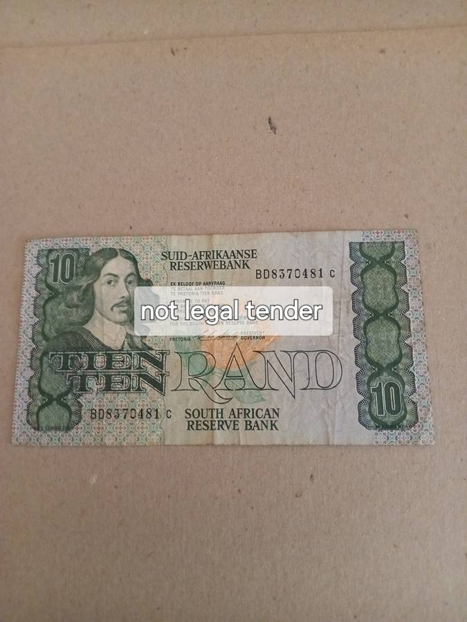C Stals 1st Issue Ten Rand Banknotes (BD)