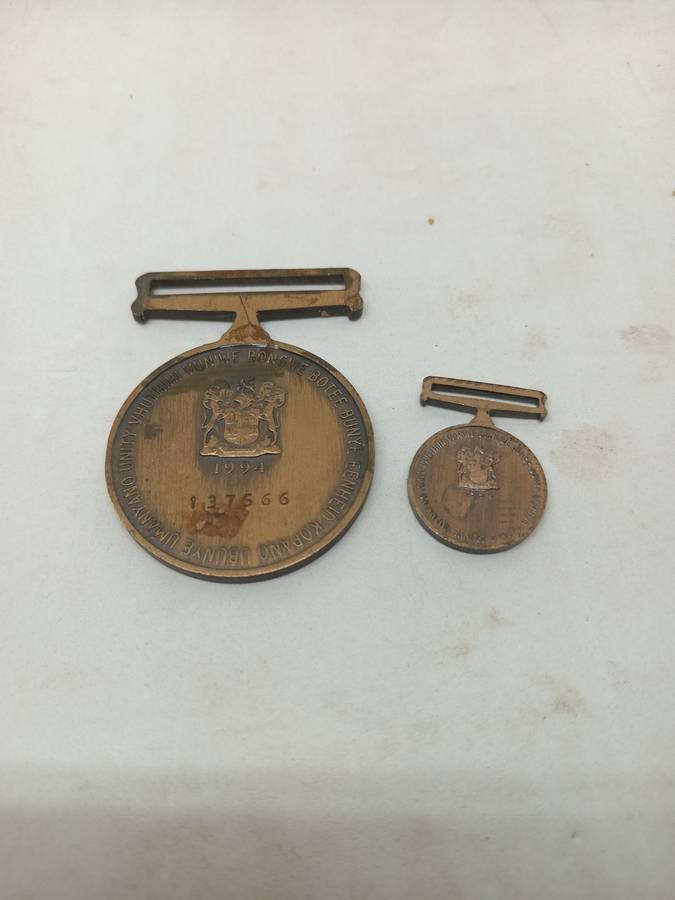 SADF Unitas Medal with Miniature