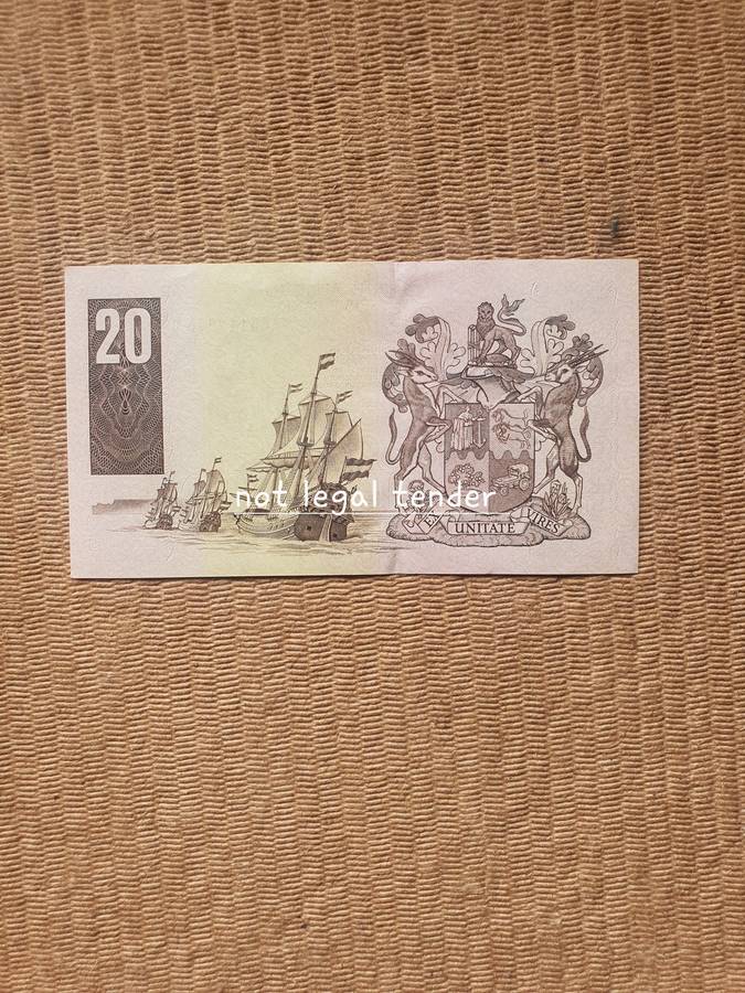 C Stals 1st Issue Eng/Afr Twenty Rand Banknote (AS) High Grade