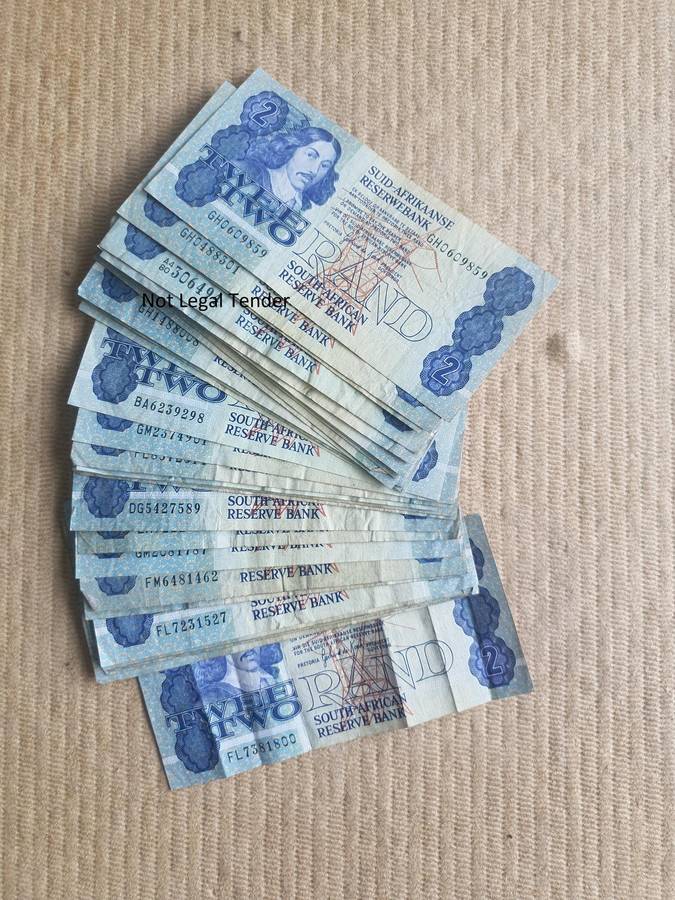 33 GPC de Kock 3rd Issue Afr/Eng Two Rand Banknotes (GH)