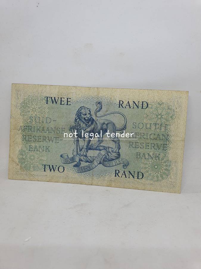 1962 G Rissik 1st issue Eng/Afr Twee Rand Banknote (B194)