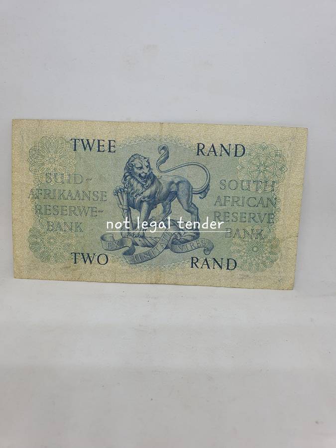 1962 G Rissik 2nd Issue Afr/Eng Two Rand Banknote. (B145)