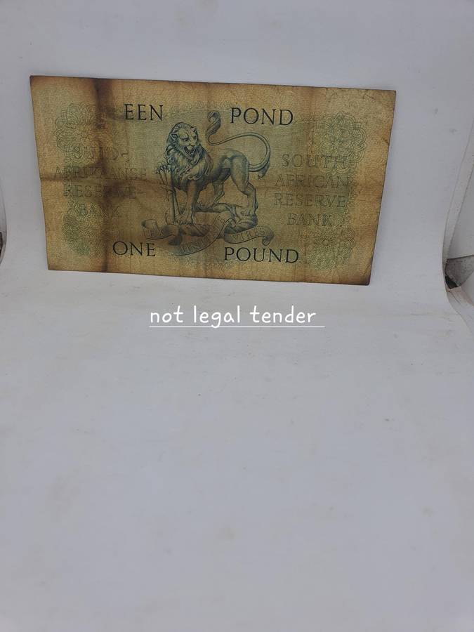 1954 MH de Kock 3rd Issue Afr/Eng One Pound Banknote. (B188)