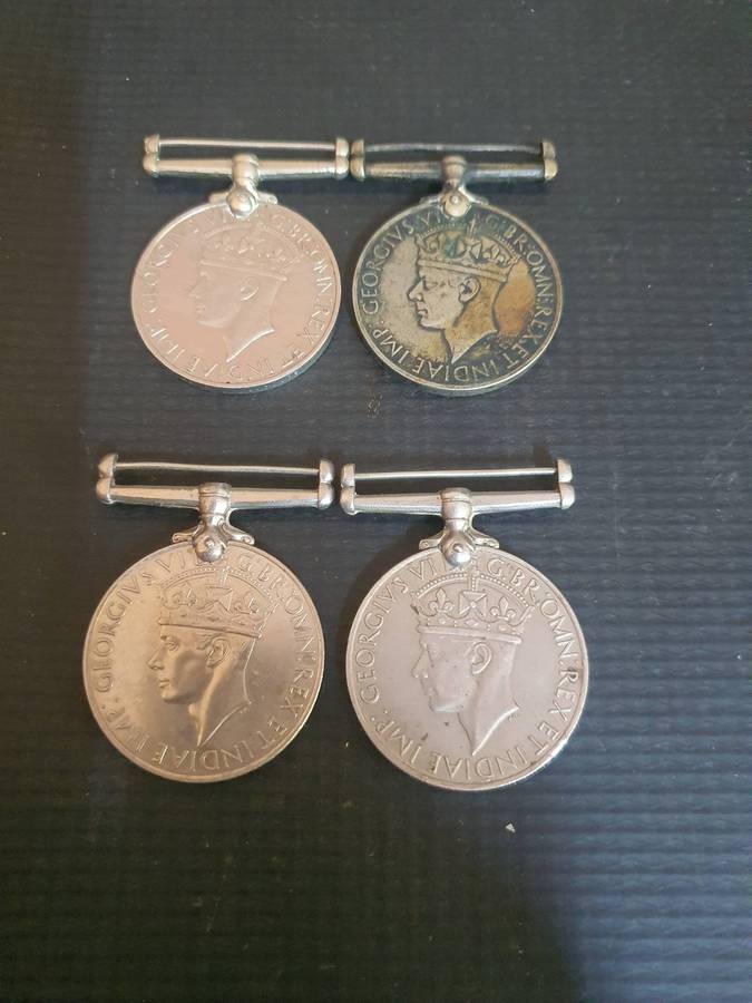 4 WW2  1939 to 1945 Medals . All Named. Buy now per medal