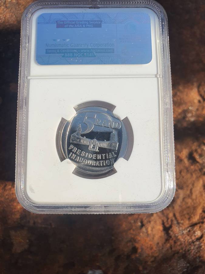 1994 Presidential Inauguration R5 PF69 Cameo Partial steps