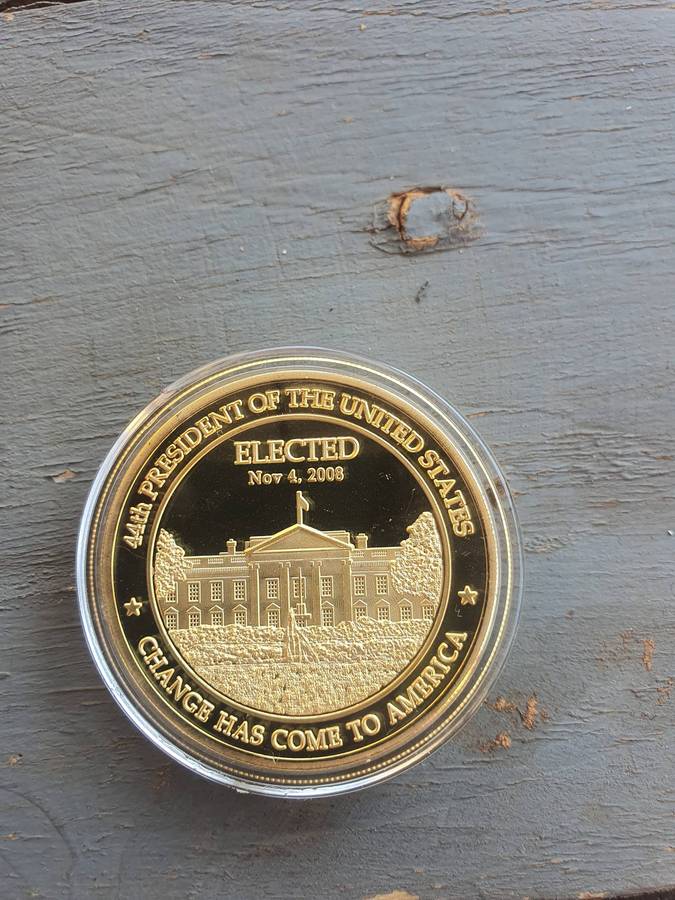 Barack Obama Gold plated Coin