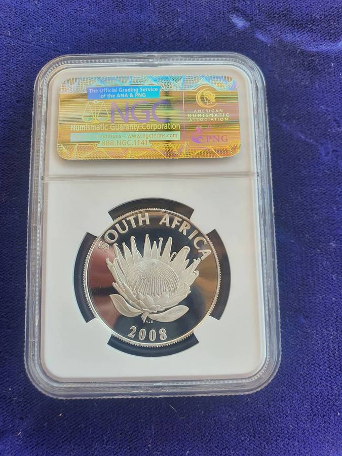 2008 Mahatma Gandhi Proof R5 PF70 Ultra Cameo