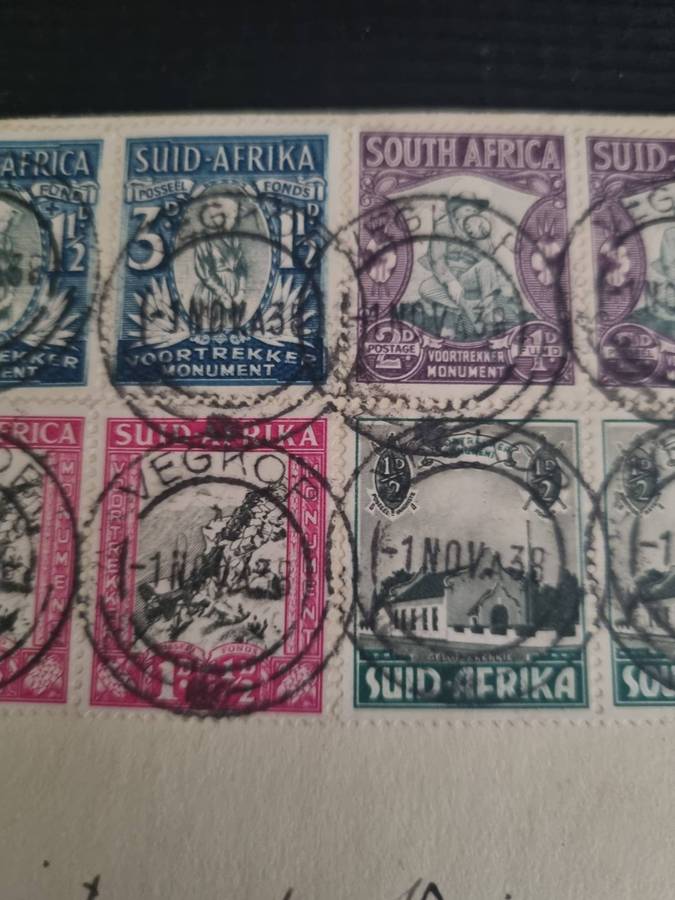 1938 Voortrekker Centenary FDC Vegkop