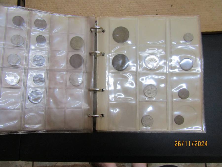 11 Pages Album of World coins with empty pages