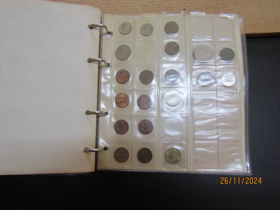 11 Pages Album of World coins with empty pages