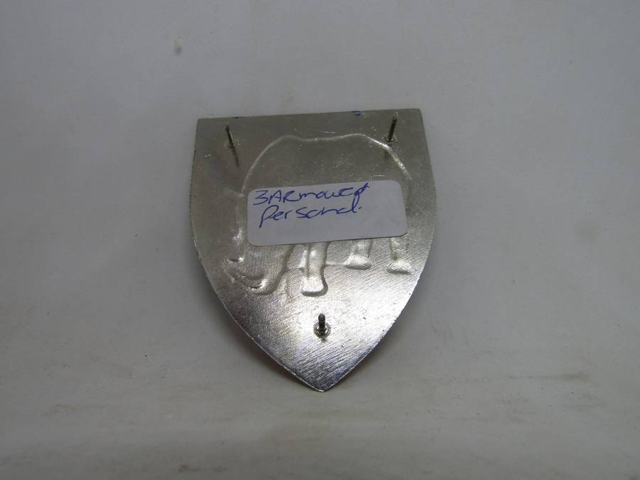 South African Defence Force SADF 3rd Armor Personnel Shoulder Flash Badge. Pins intact.